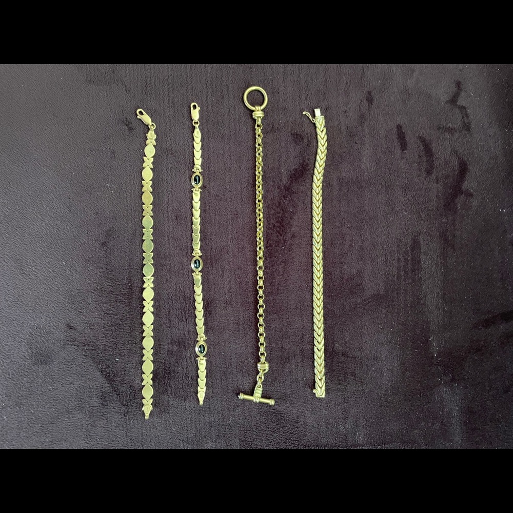 14K gold bracelets